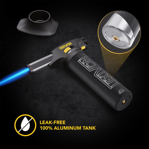 LEXIVON LX-775 safety lock on the torch for secure operation.