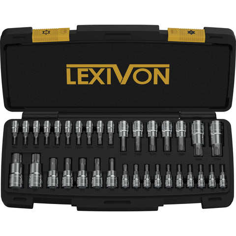 LEXIVON Master Torx Socket Set case shows organized storage for quick tool access