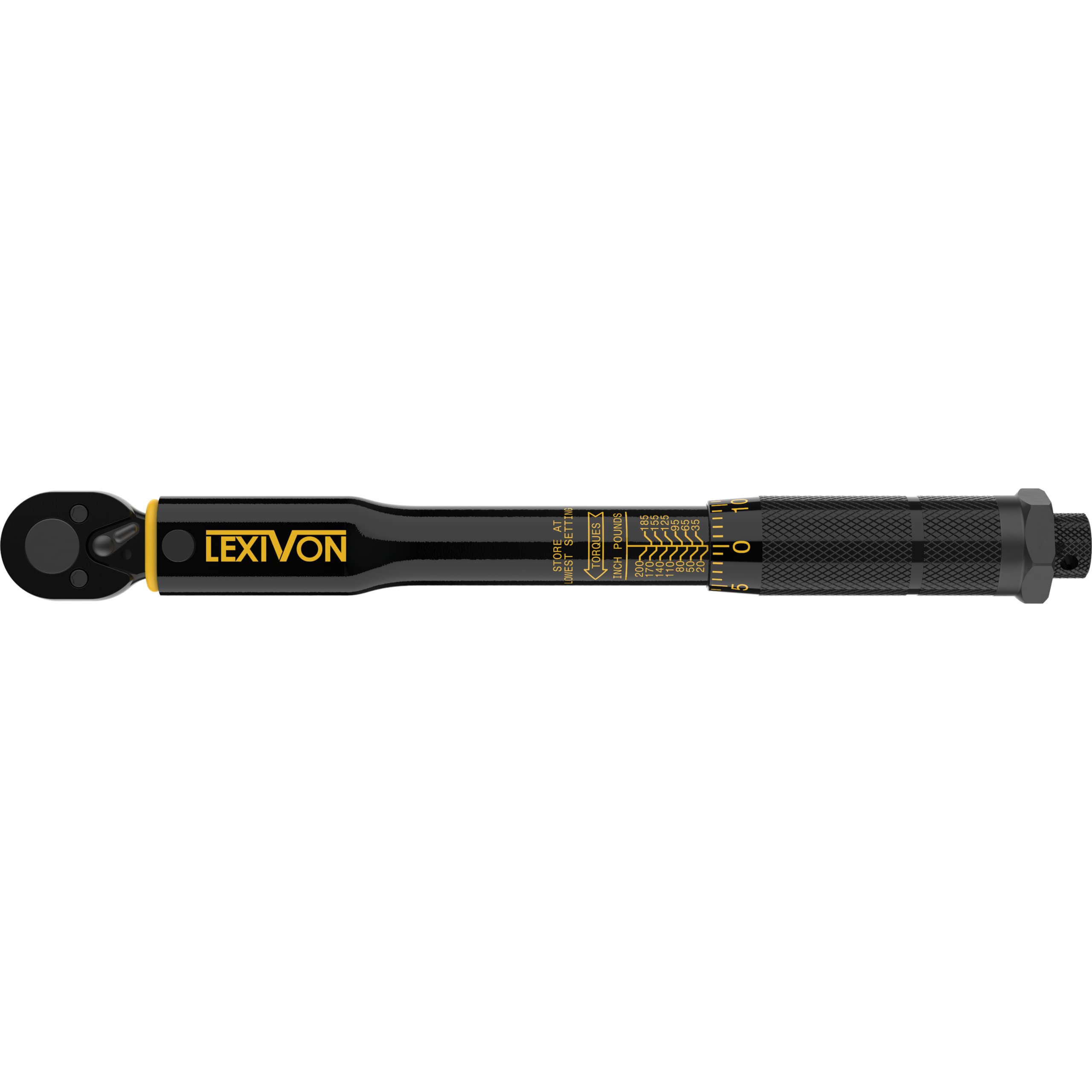 LEXIVON LX-181 dual-range scale aids quick torque setting.