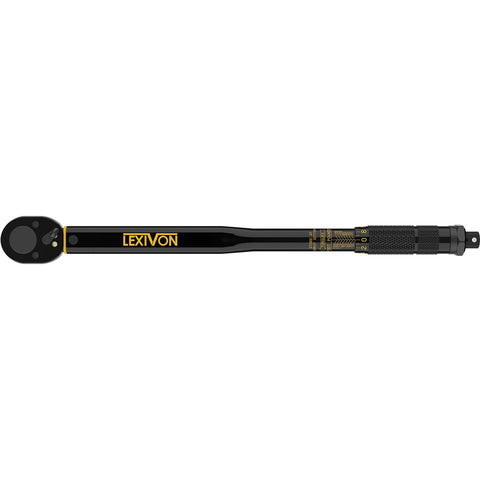 LEXIVON torque wrench reversible head supports bidirectional use