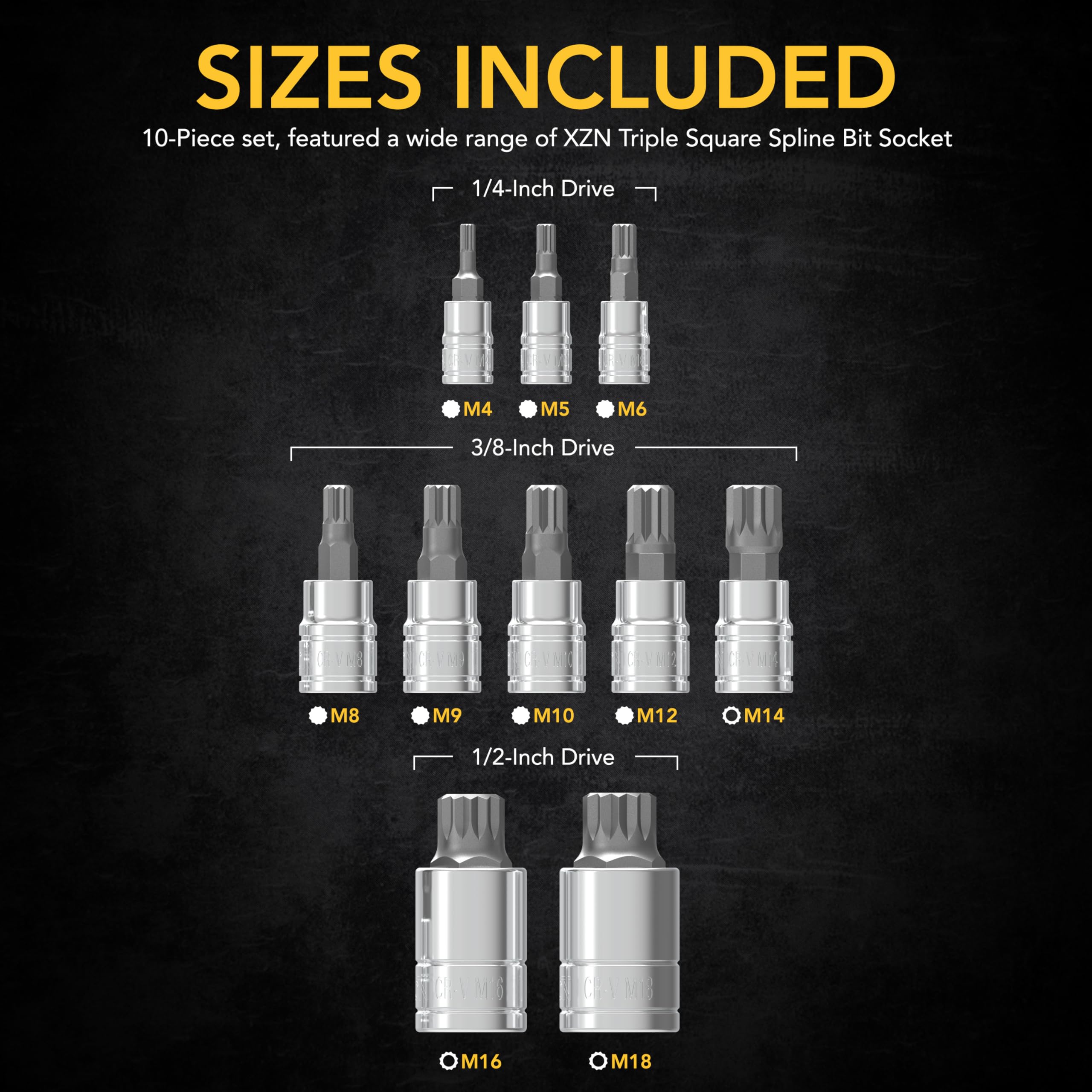 LEXIVON XZN M12 tamper-proof bit suits stubborn European bolts
