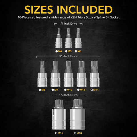 LEXIVON XZN M12 tamper-proof bit suits stubborn European bolts
