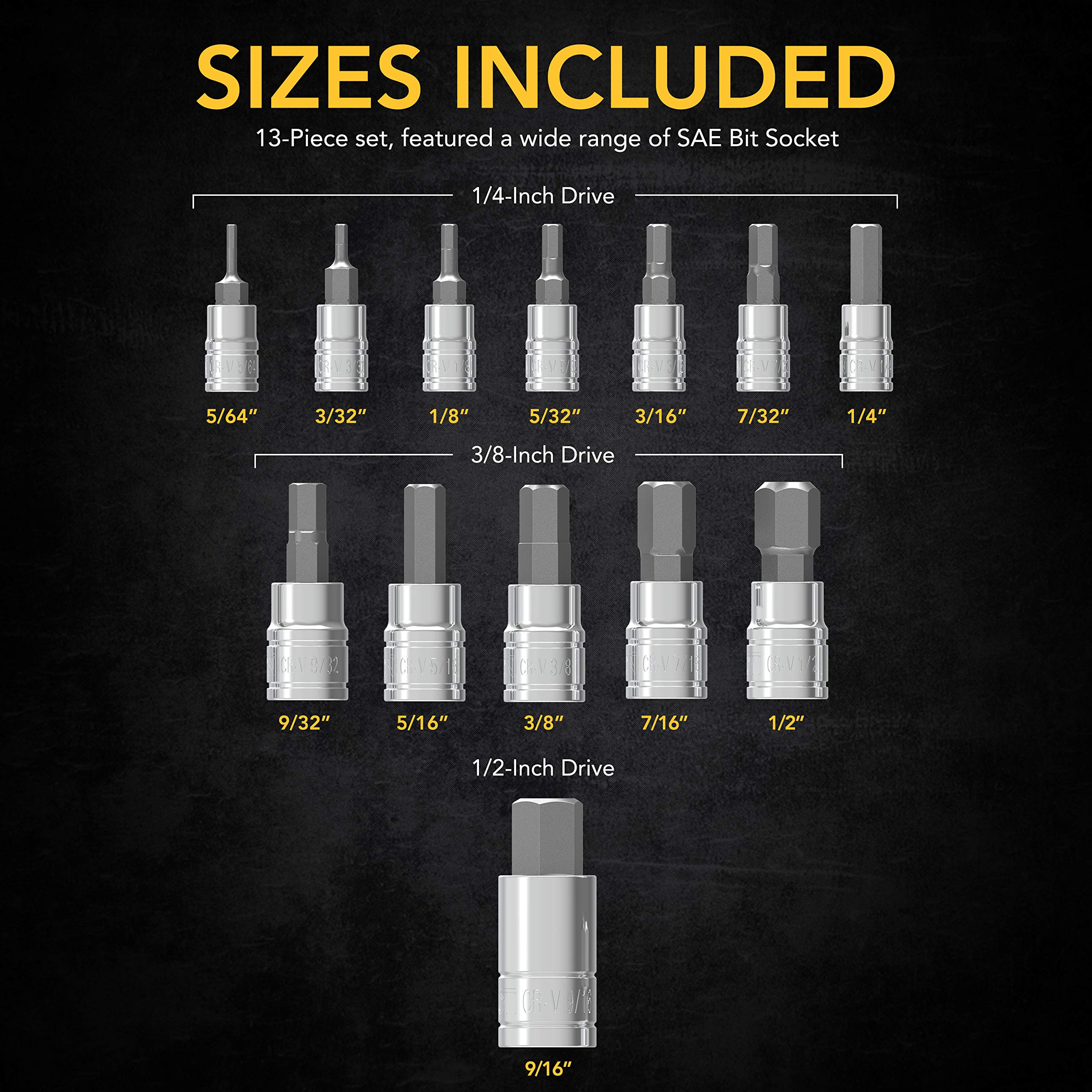 LEXIVON zinc phosphate finish on bits minimizes wear