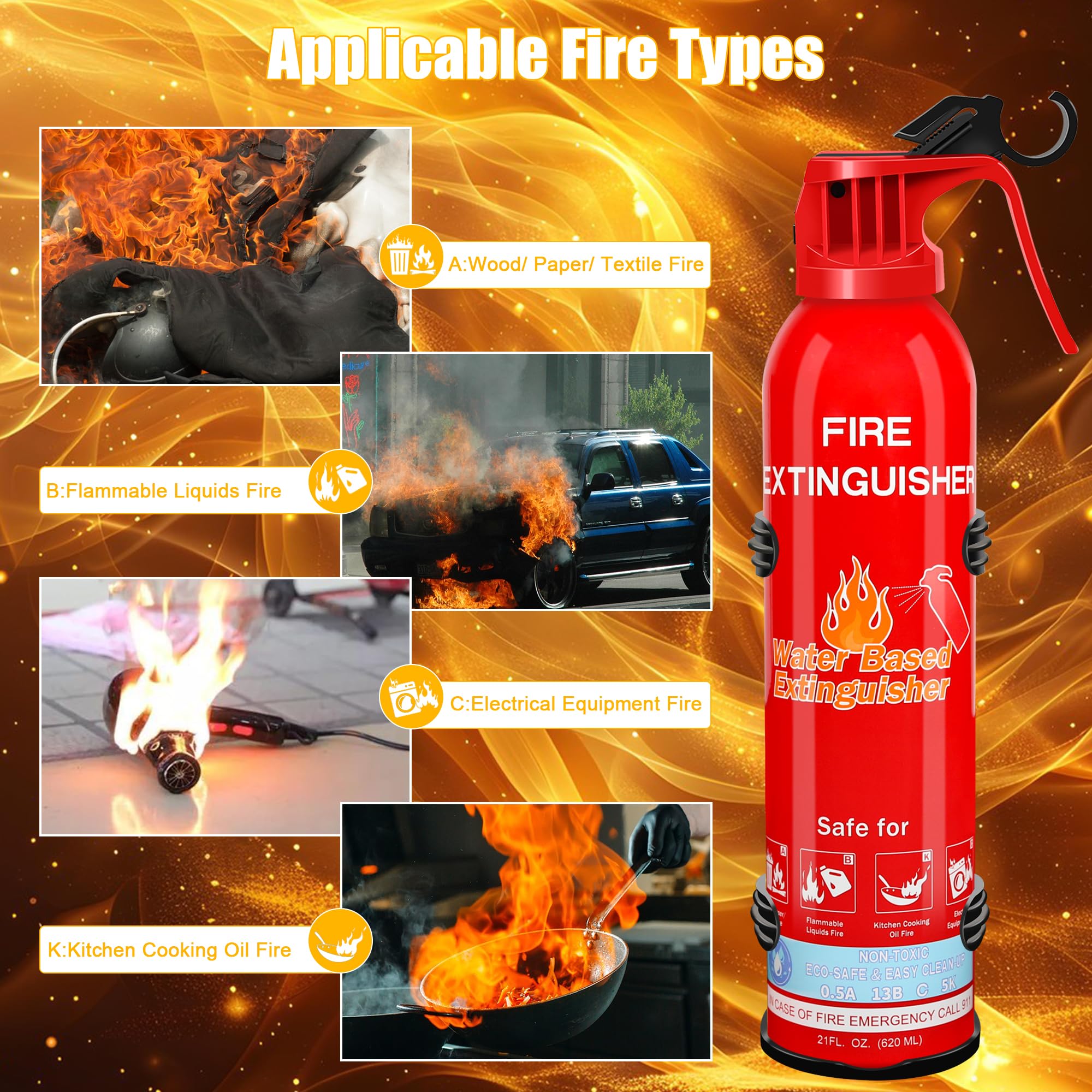 Leyanny marine-ready extinguisher suitable for boats and docks