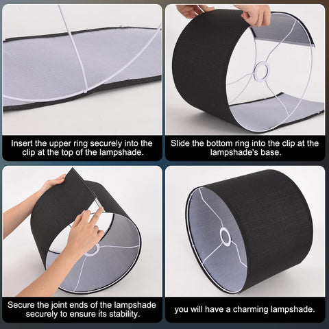 LEYINPEI drum shade assembly diagram for quick setup