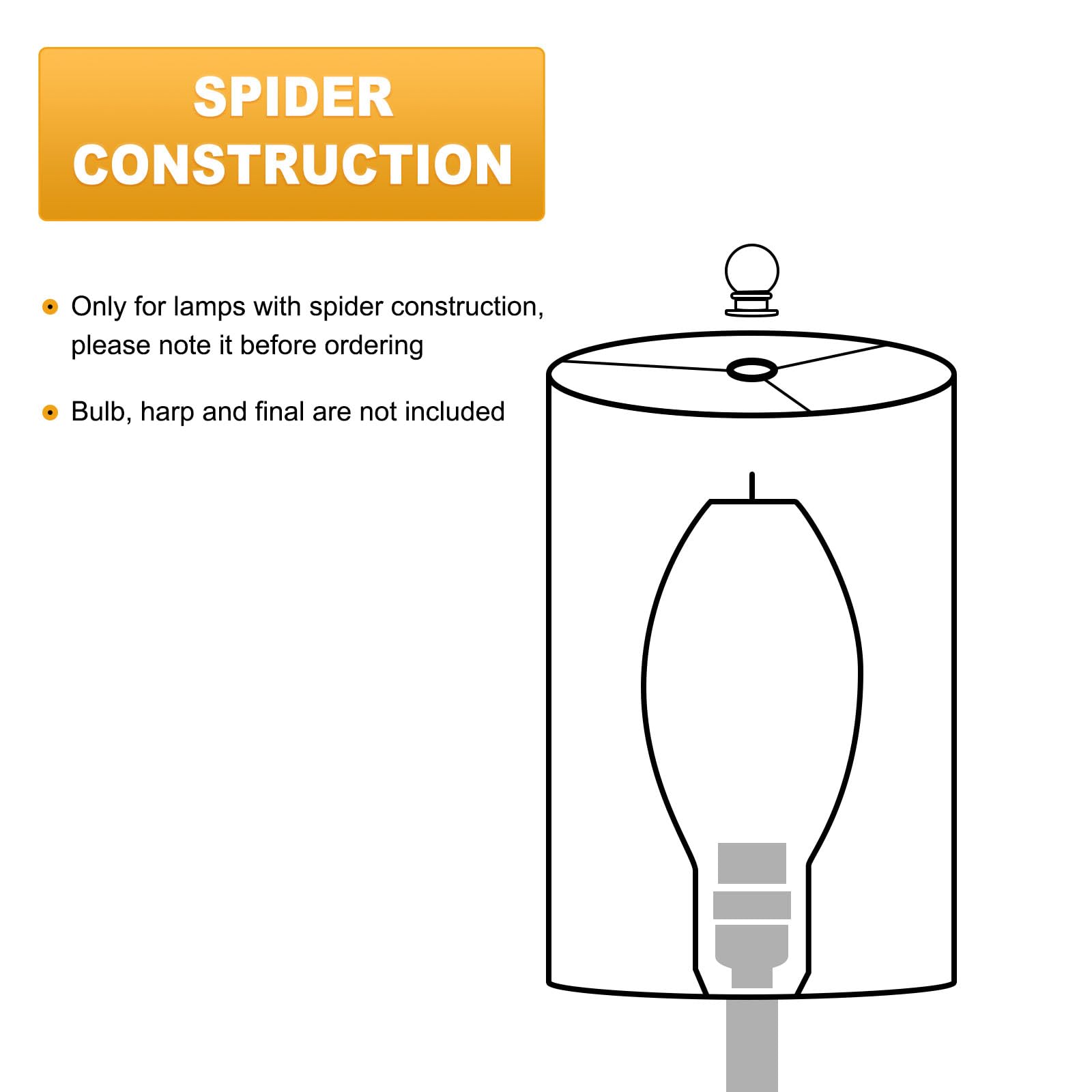 LEYINPEI drum shade with easy assembly for quick lamp updates.