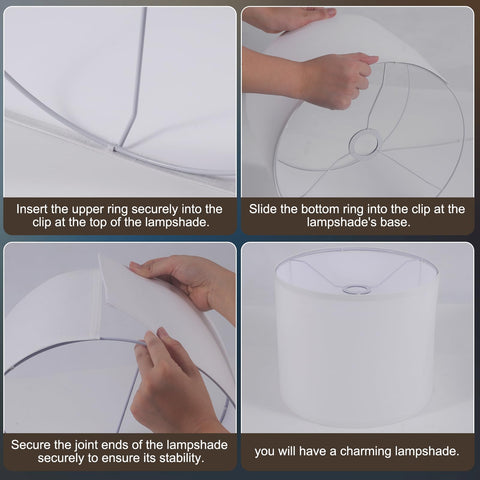 LEYINPEI white linen shade offers glare-free, cozy light