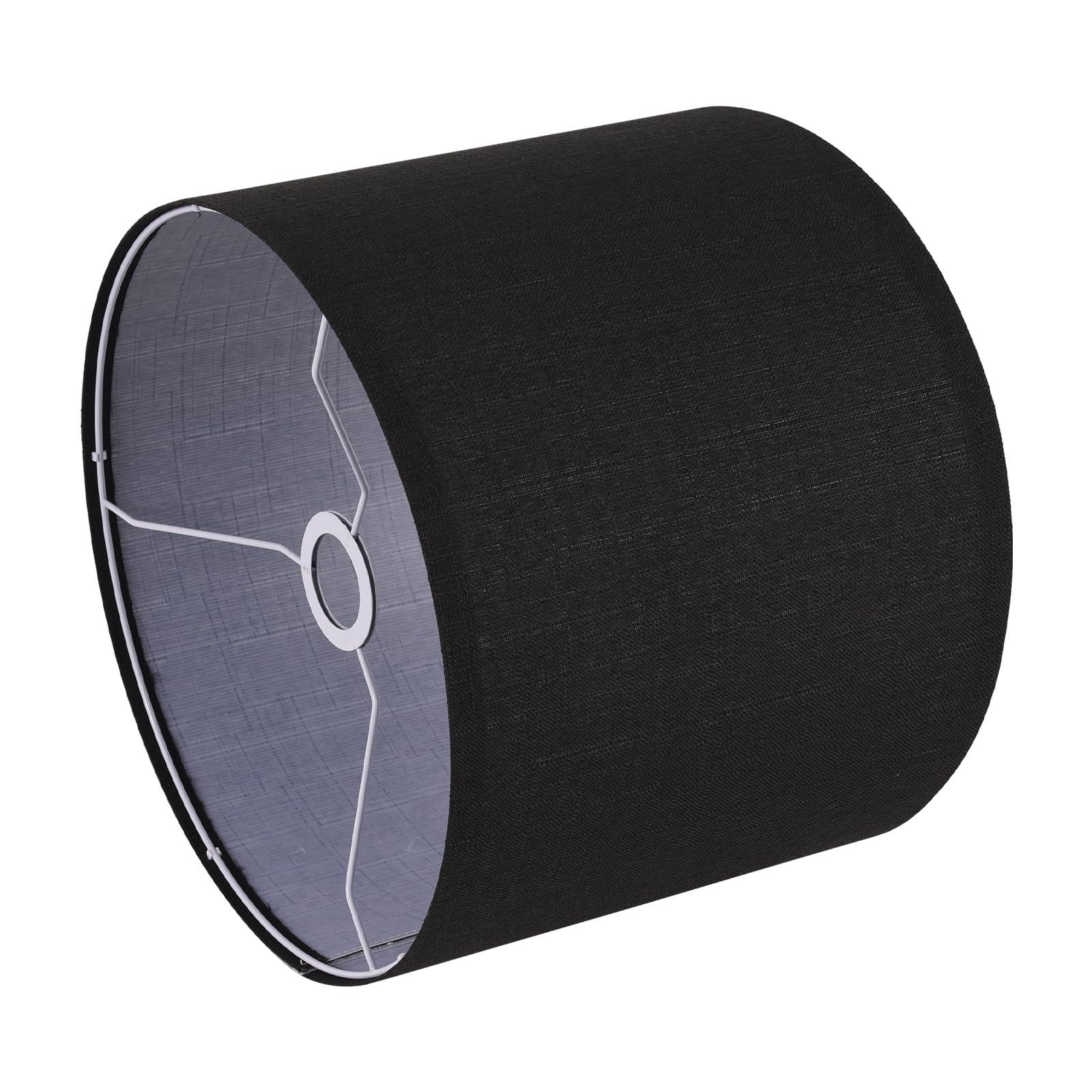 LEYINPEI small lamp shade in black drum design for versatile lamp compatibility and stylish illumination