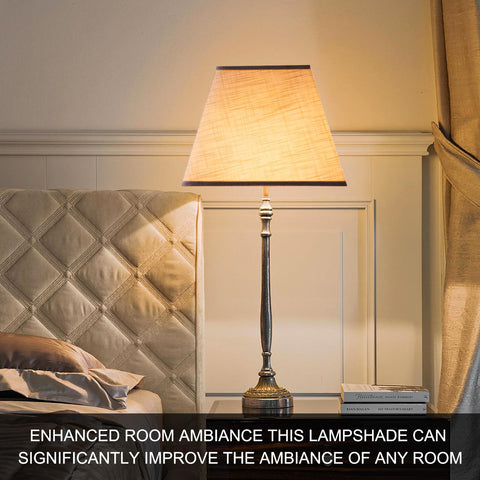 LEYINPEI square lampshade assembly, easy to attach to most lamps.