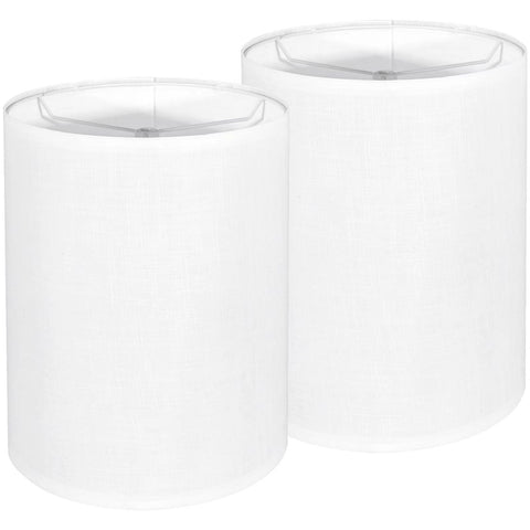 LEYINPEI tall lampshade with 10in top and bottom, 13in height, diffuse lighting.