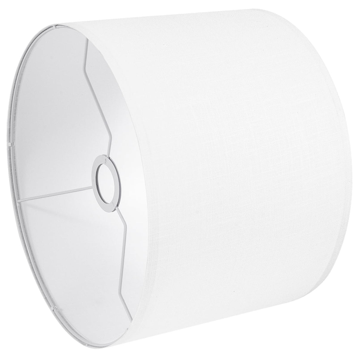 LEYINPEI white drum lampshade top view for compact table lamps