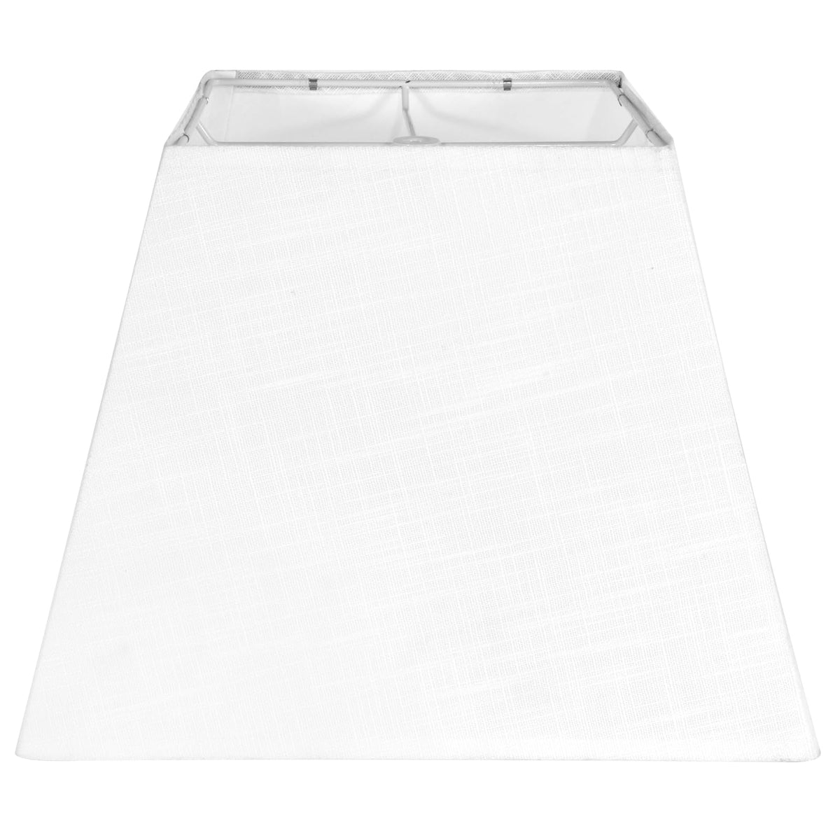 LEYINPEI white lampshade top view, compact 8x8 opening for table lamps.