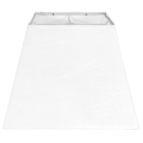 LEYINPEI white lampshade top view, compact 8x8 opening for table lamps.