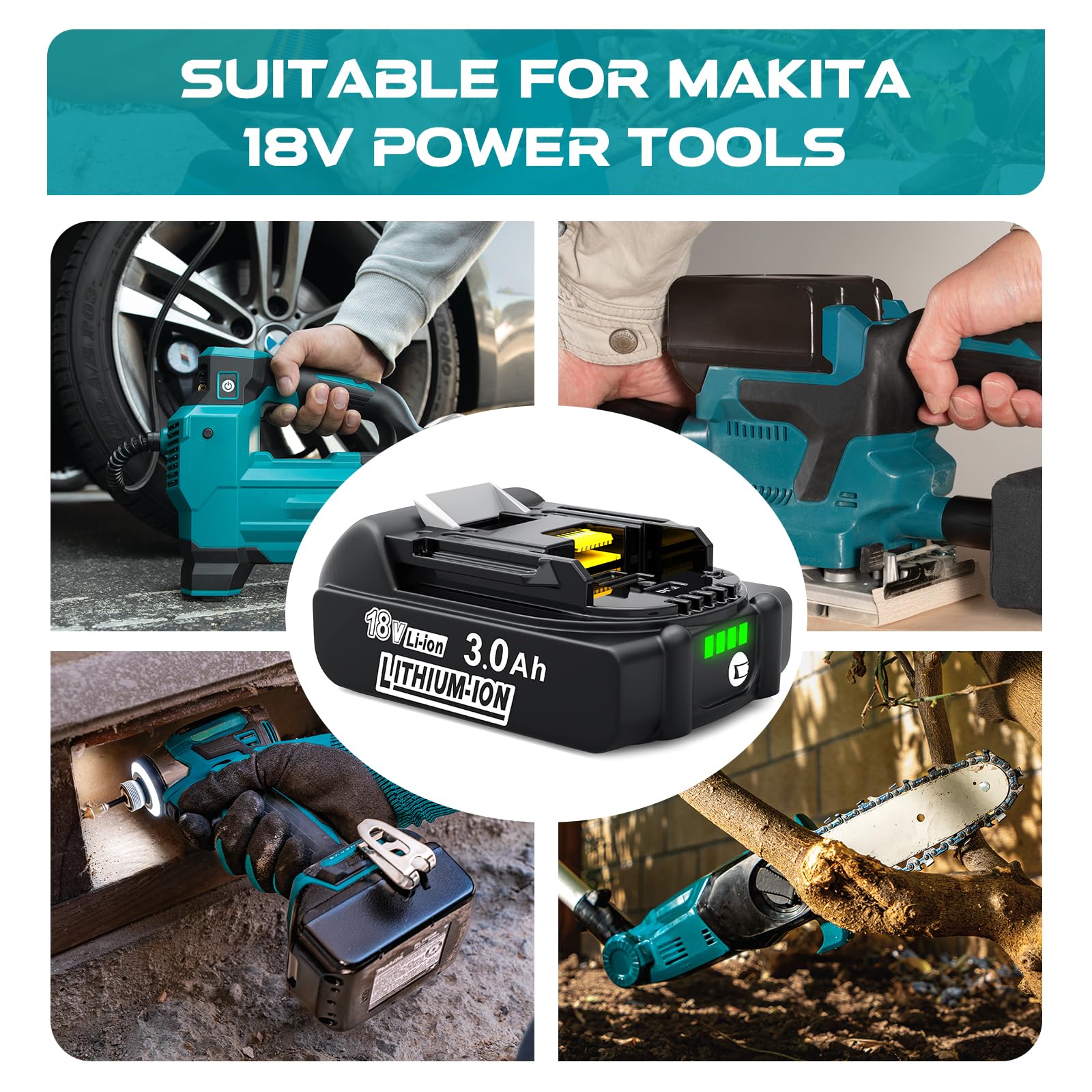 Leyootoolelec pre-charge and storage tips for Makita 18V battery care.