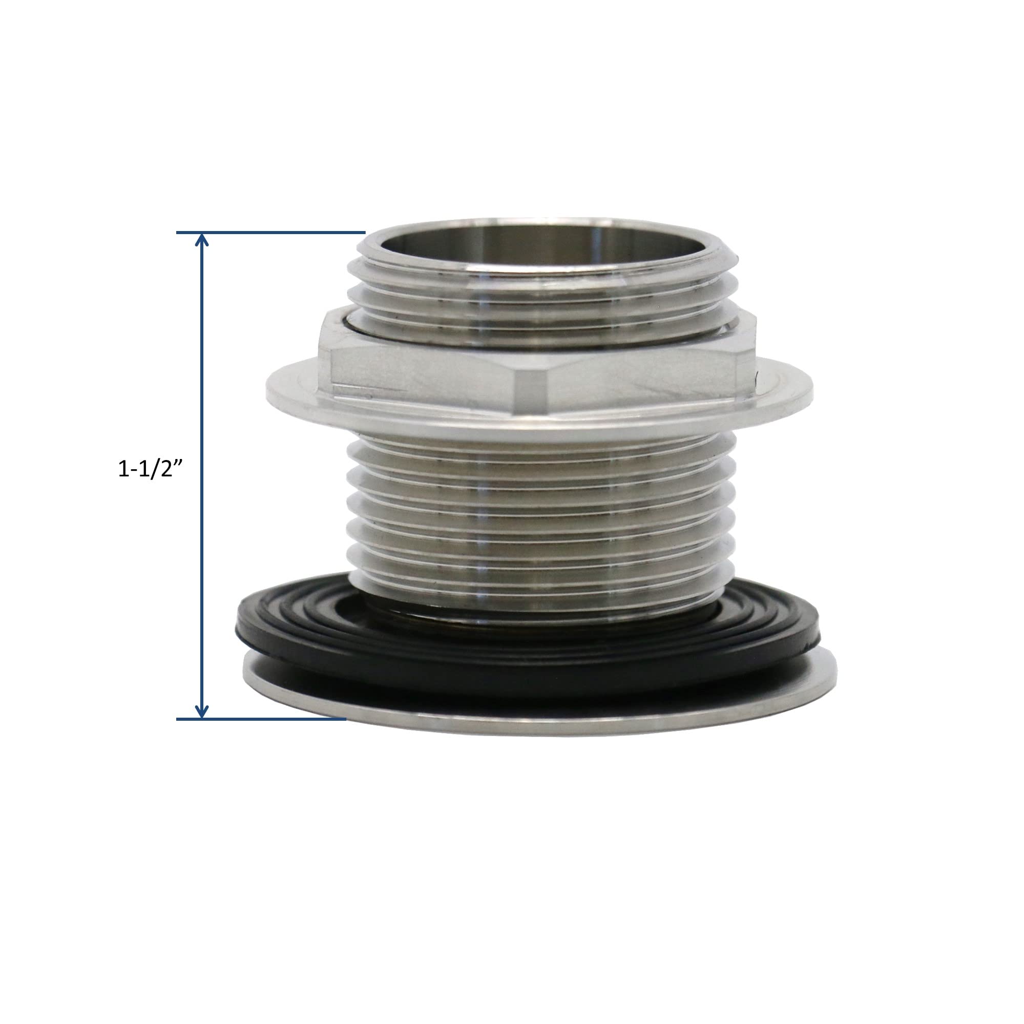 Leyso bar sink drain compatible with one-and-three-eighths-inch sink openings for versatility.