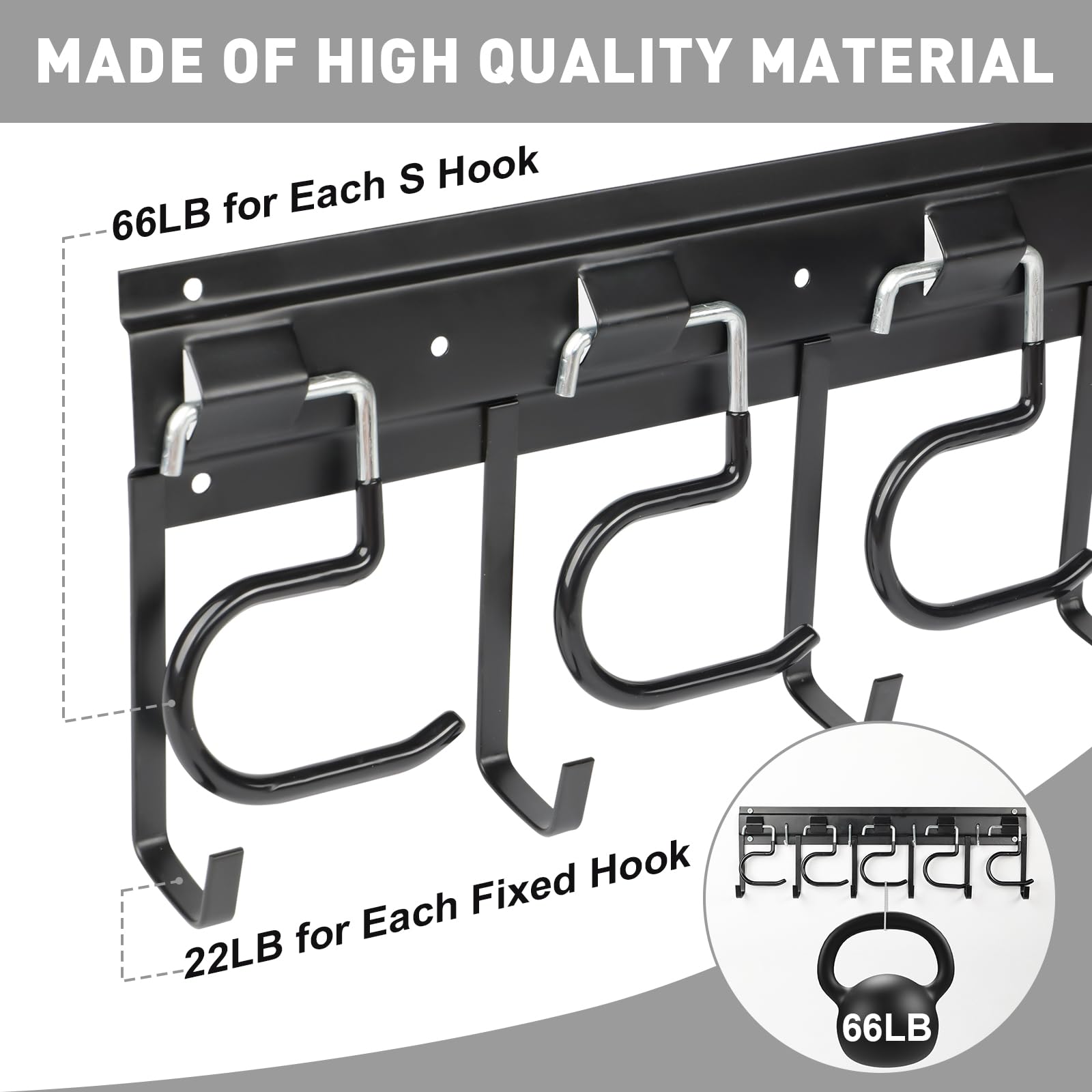 LEYU installation kit includes screws and anchors for quick setup.