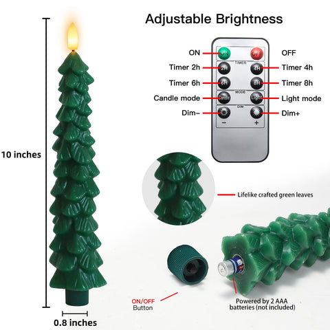 Lezonic AAA battery-operated candles for long-lasting use