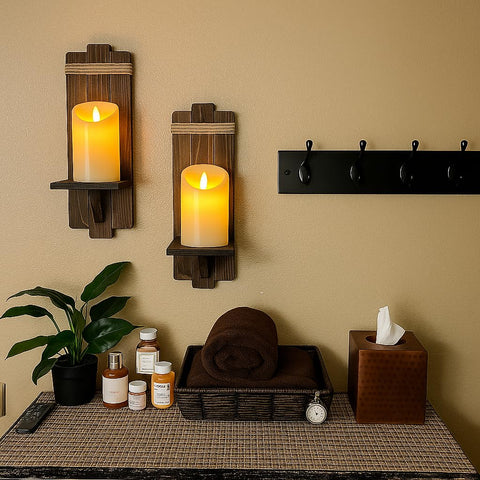 Lezonic candles in four, five, and six inches for layered displays.