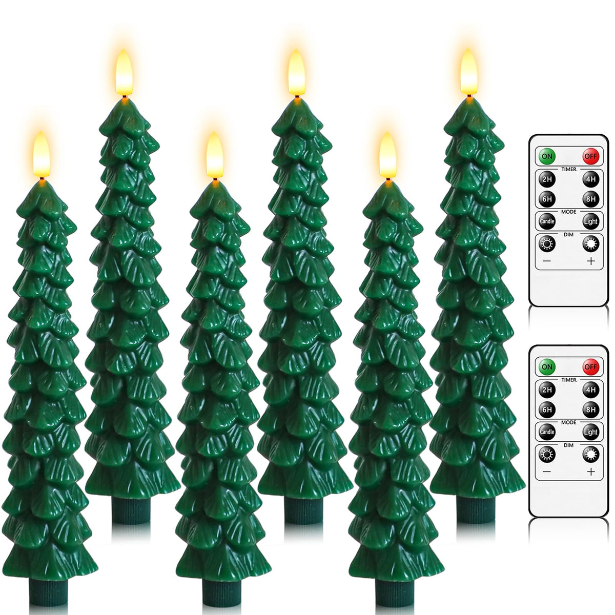 Lezonic flameless Christmas tree candles with remote for safe holiday ambiance