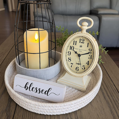 Lezonic real wax-look LED candles provide a natural decor touch.