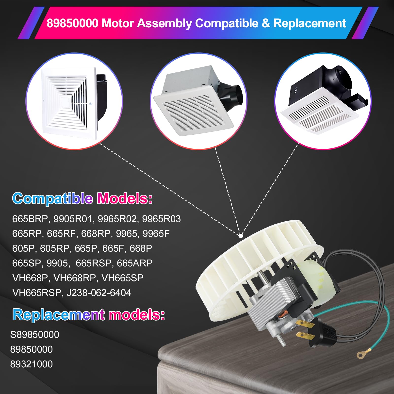 LEZYWONE bathroom fan motor offers quiet operation