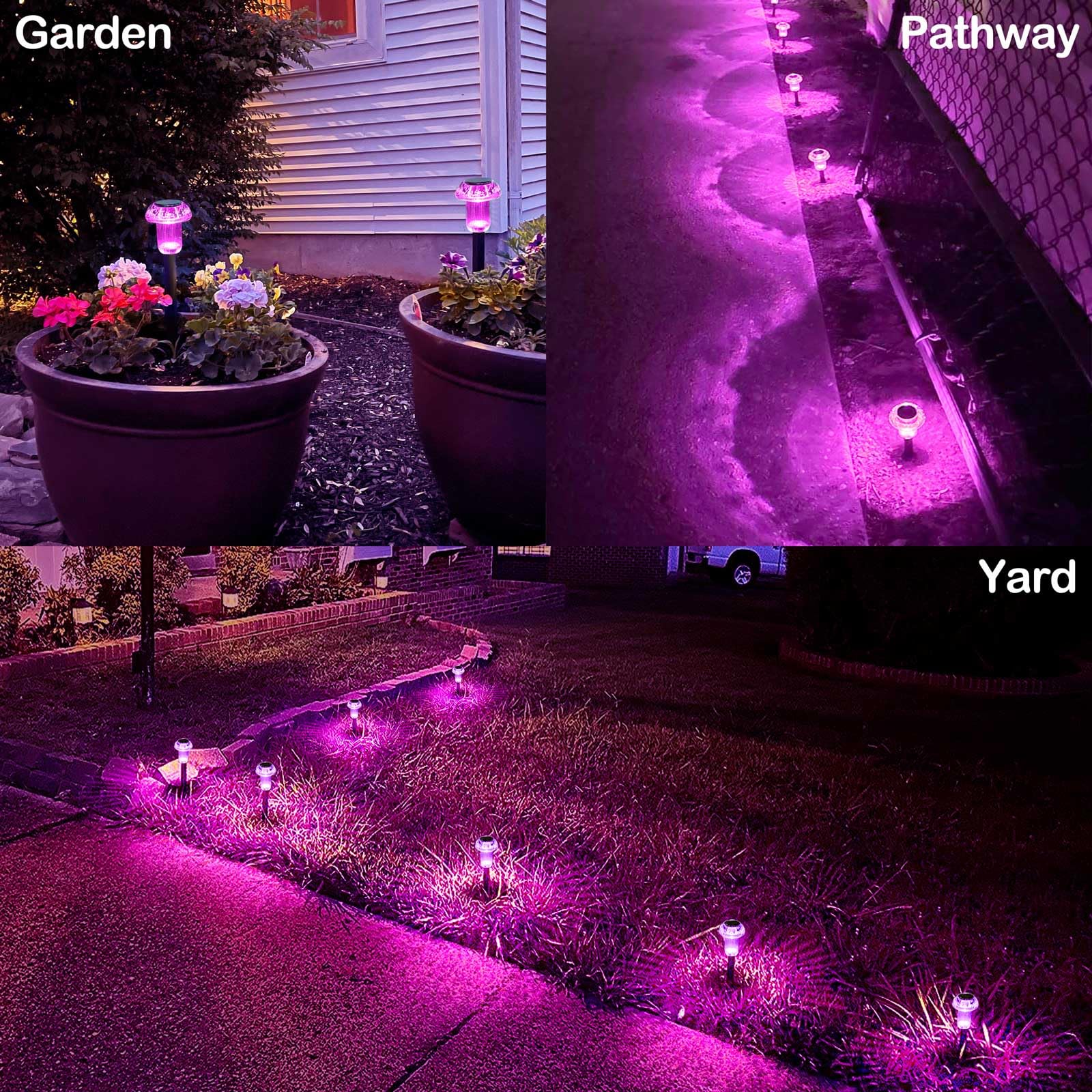 Lffital 9.3-inch ground stake provides tall, visible glow along paths