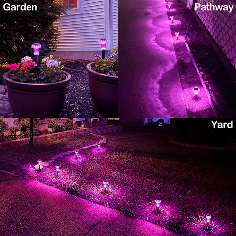 Lffital 9.3-inch ground stake provides tall, visible glow along paths