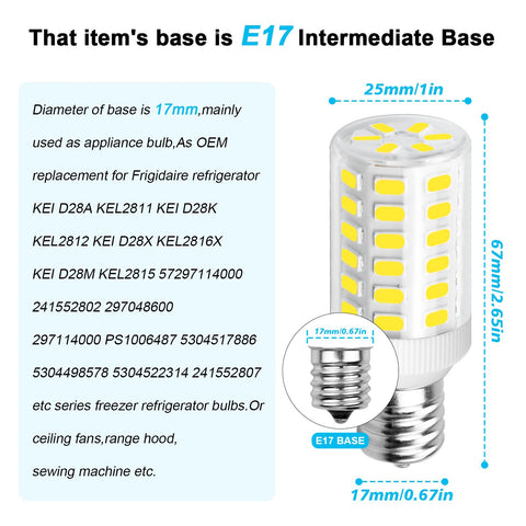 LFLAMPON Kei D28a refrigerator bulb installation in progress for bright interior.
