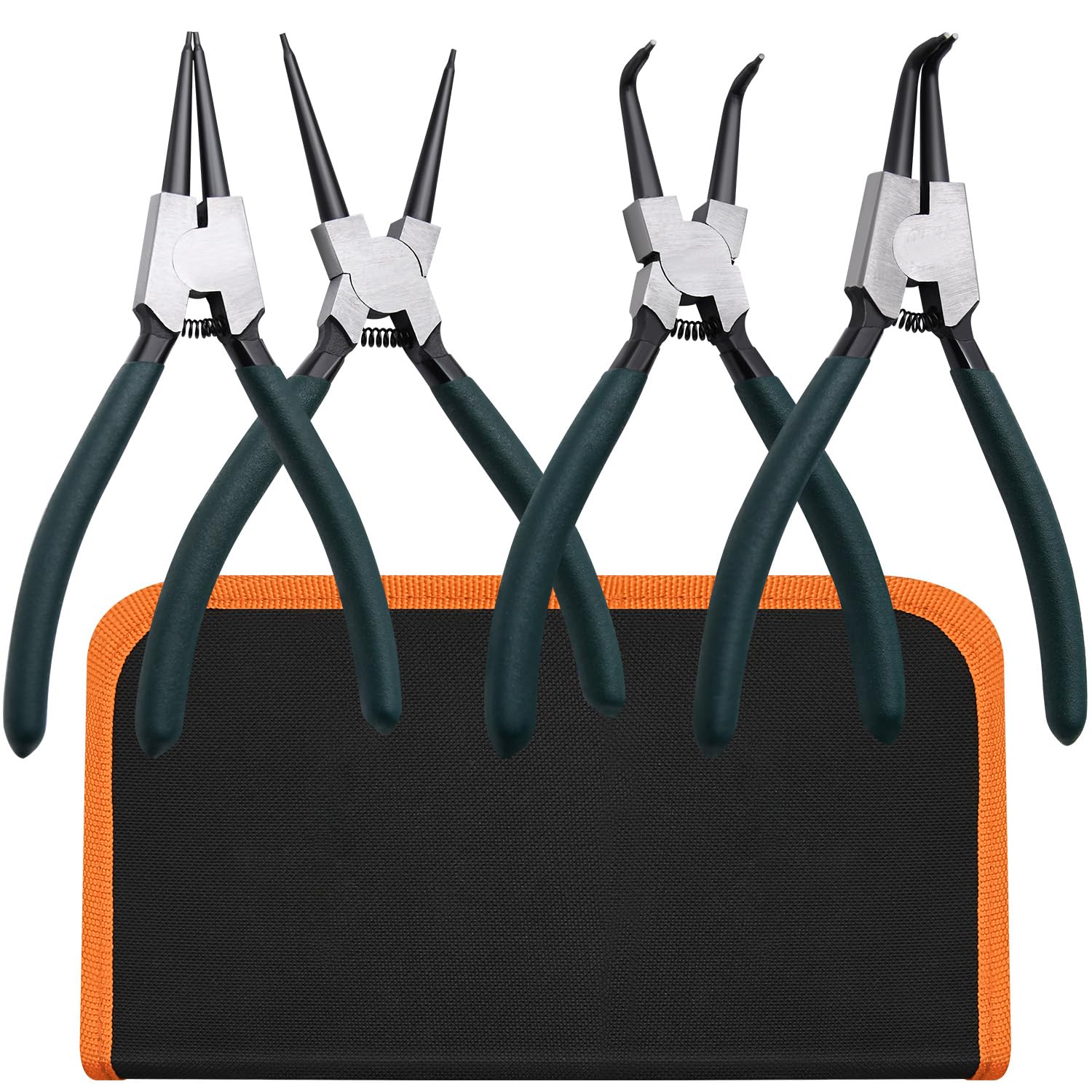 LFSEMINI 7-inch straight internal snap ring pliers for precise installation in confined areas.