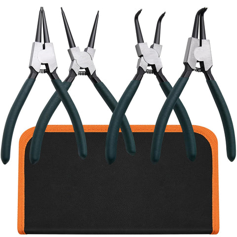 LFSEMINI 7-inch straight internal snap ring pliers for precise installation in confined areas.