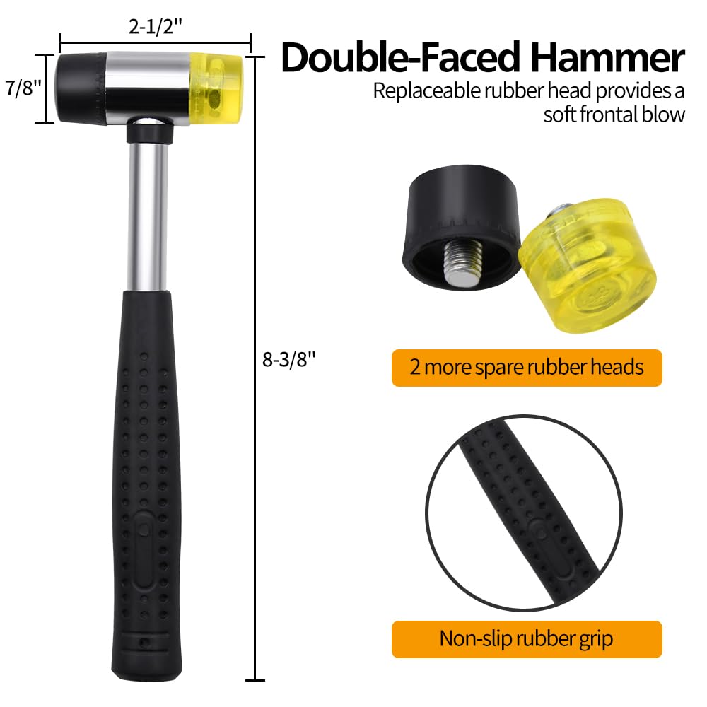 LFSEMINI pin punch set with knurled handles for enhanced grip.