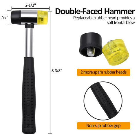 LFSEMINI pin punch set with knurled handles for enhanced grip.