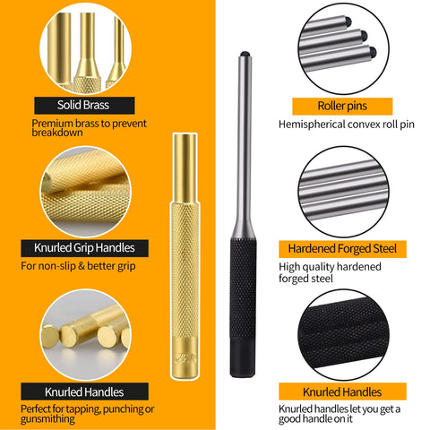LFSEMINI hammer with spare heads delivers solid strikes without marring.