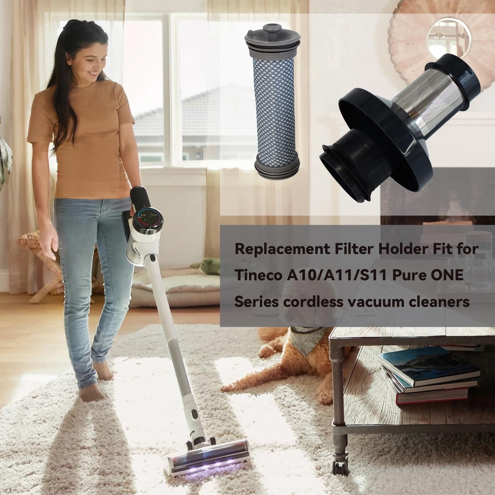 LGLVATV easy-install step for quick replacement on Tineco vacuums.