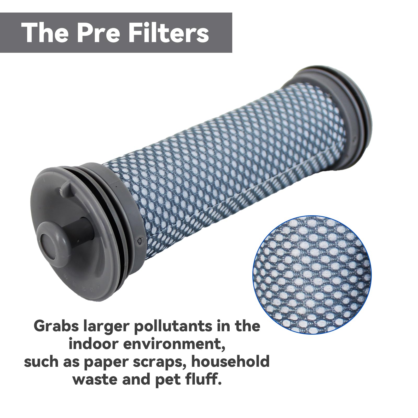LGLVATV washable filter holder ready for cleaning and reuse.