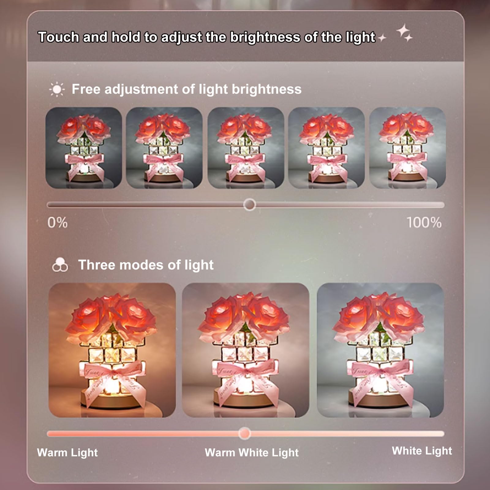 LHYDAOOQ Valentines gift lamp ideal for gifting loved ones.