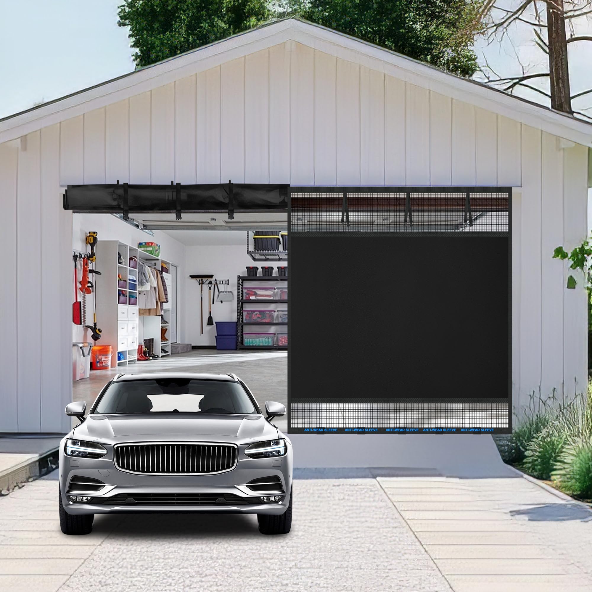 LIAMST privacy garage screen bottom anti-wear sleeve protects edges.