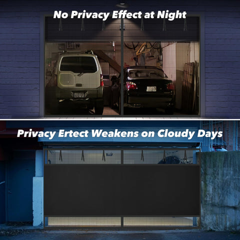 LIAMST privacy garage screen with heavy-duty mesh for long-lasting use.