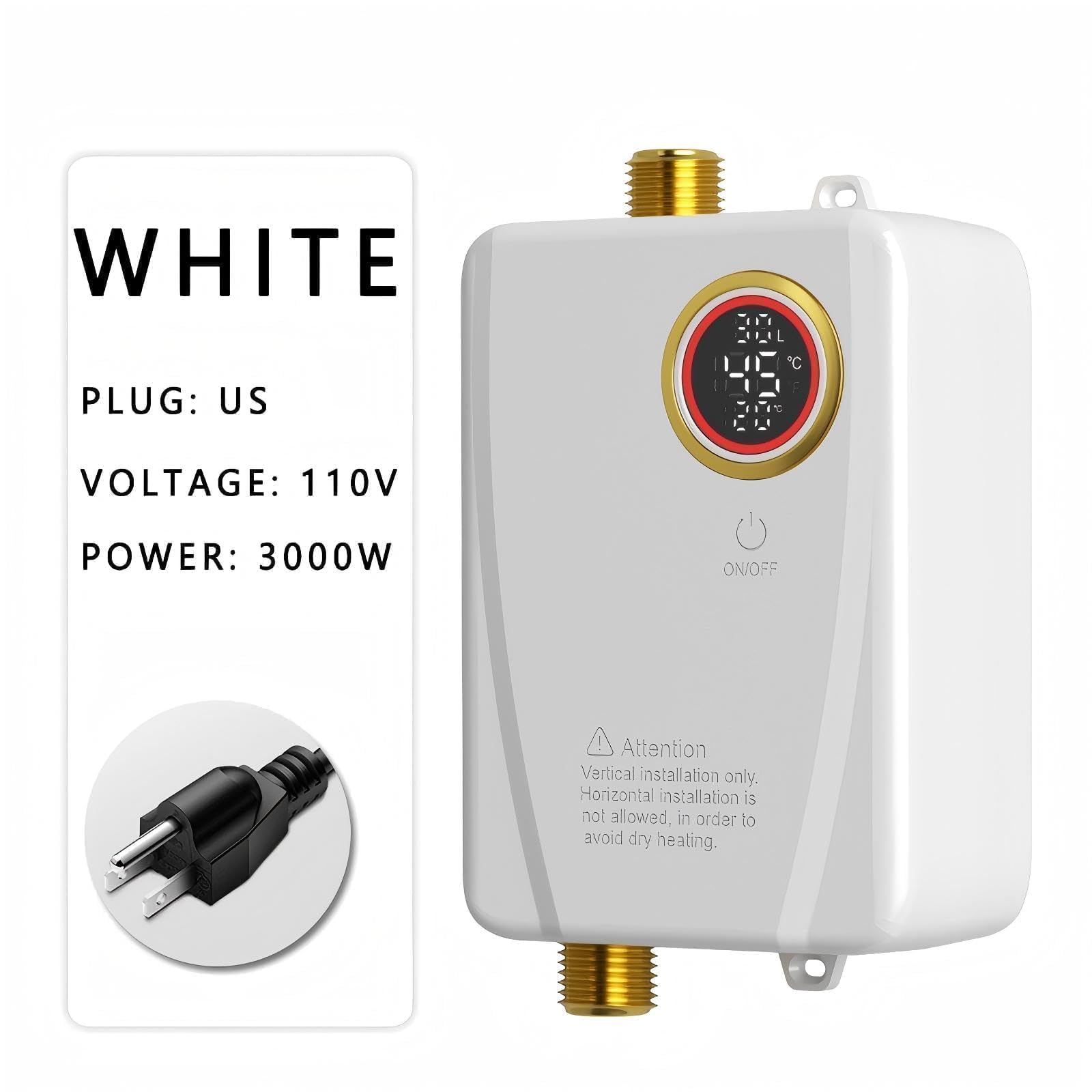 Lianfengymx tankless heater offers overheat safety auto-off.