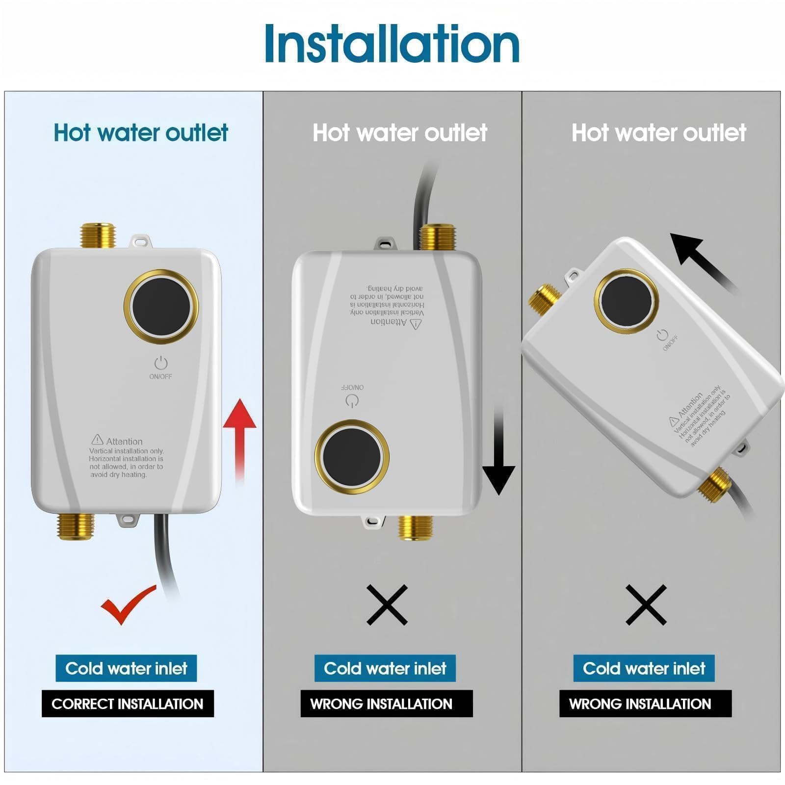 Lianfengymx tankless water heater vertical installation compatibility.