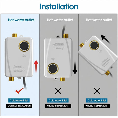 Lianfengymx tankless water heater vertical installation compatibility.