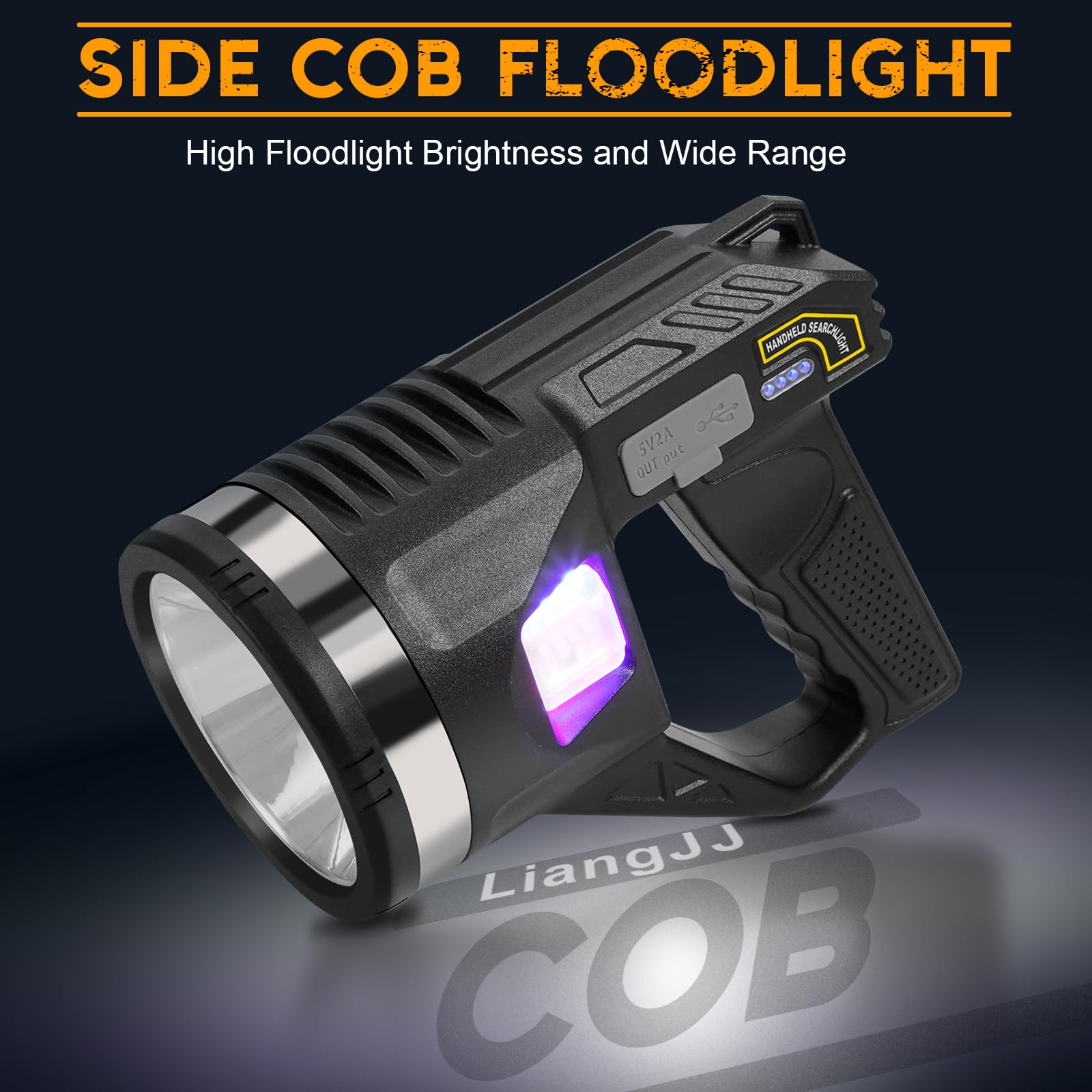 LiangJJ Spotlight 15000mAh battery pack powers long outings and device charging.