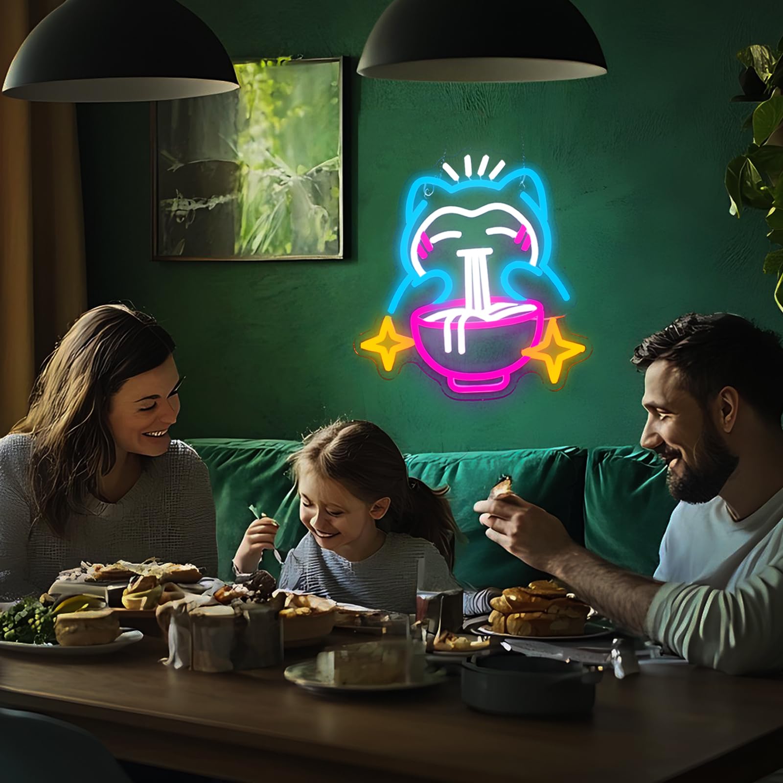 LiangLiangfmly bear ramen neon brightens gaming and kawaii rooms.