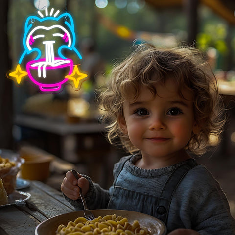 LiangLiangfmly ramen bear neon sign makes a cute gift idea.