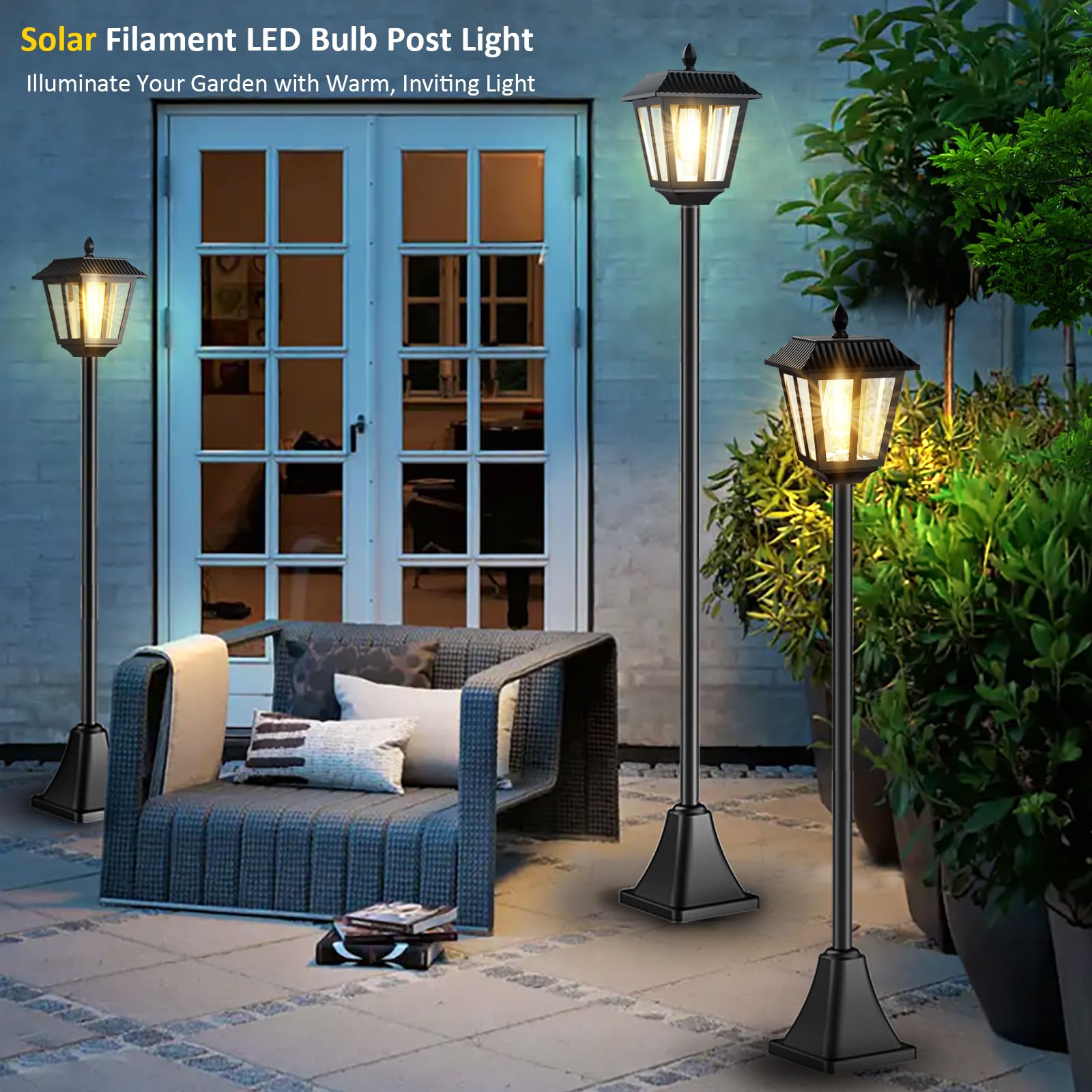 LIANGLOME lighting along a walkway enhances curb appeal and safety.