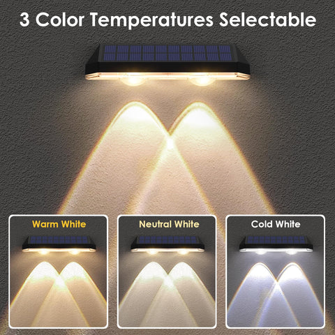 LIANGLOME installation-friendly fence lights attach with screws or adhesive.