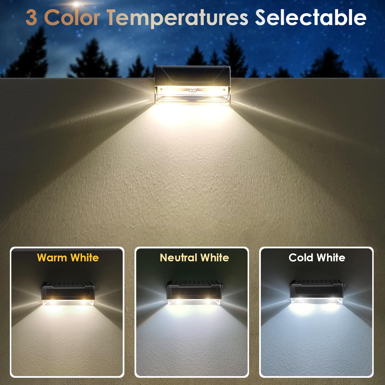 IP44 weatherproof LIANGLOME fence light withstands rain and snow
