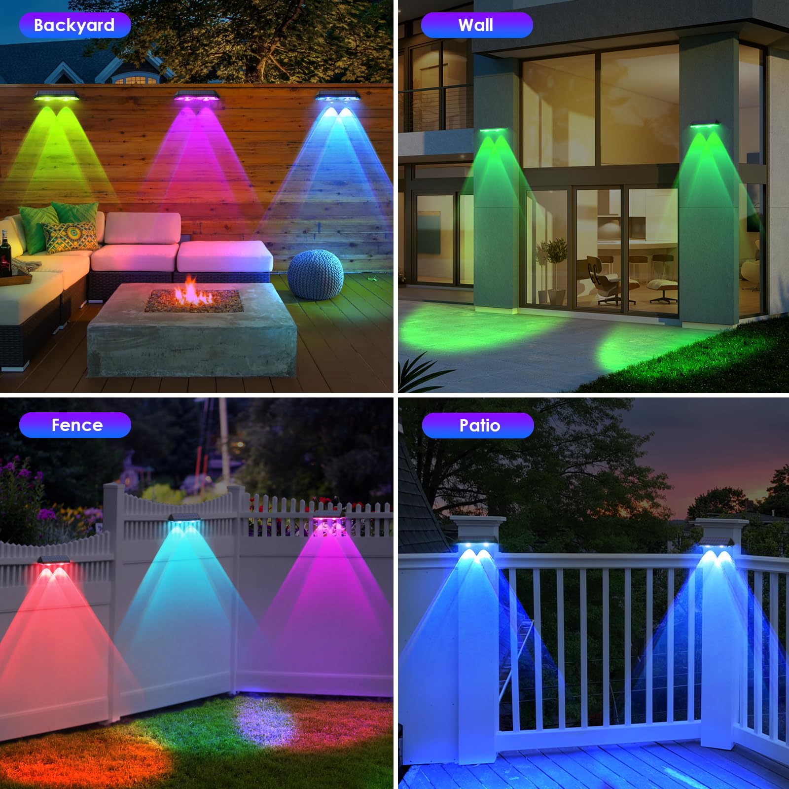 LIANGLOME wide-beam output brightens walkways and steps clearly.