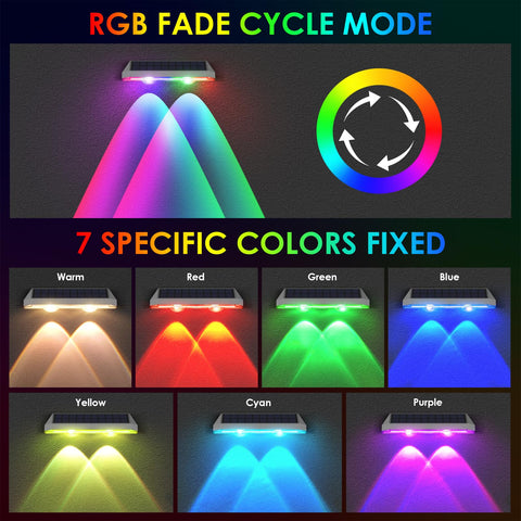 LIANGLOME solar fence lights offer 8 modes for customizable ambiance and security.