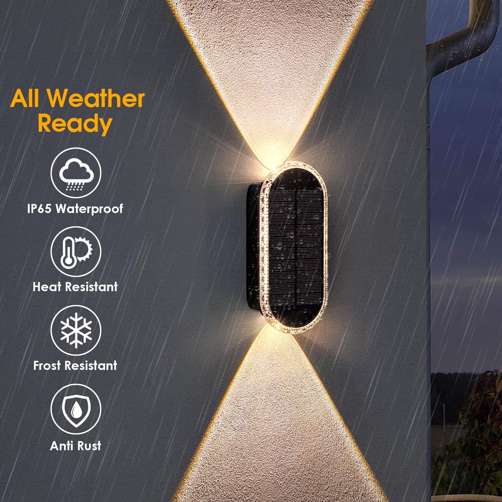 LIANGLOME solar fence lights easy installation without wiring.